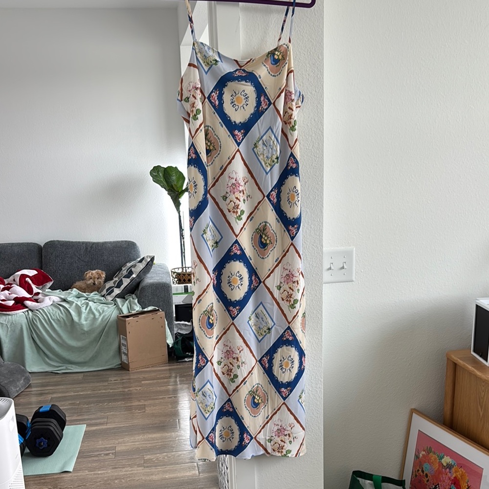 Vintage Floral Slip Dress